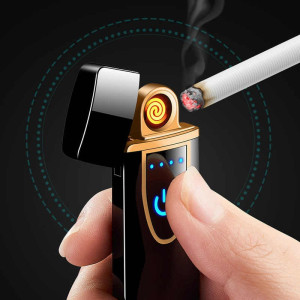 USB touch lighter works with a fingerprint